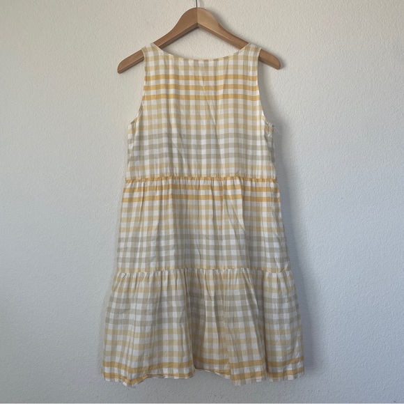Madewell Button-Front Tiered Mini Dress - Picture 2 of 7
